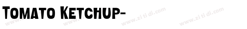 Tomato Ketchup字体转换